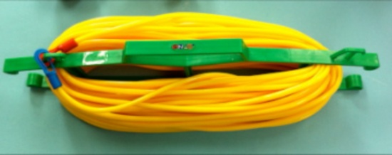 Coiled SNAG-a-Green portable green outline